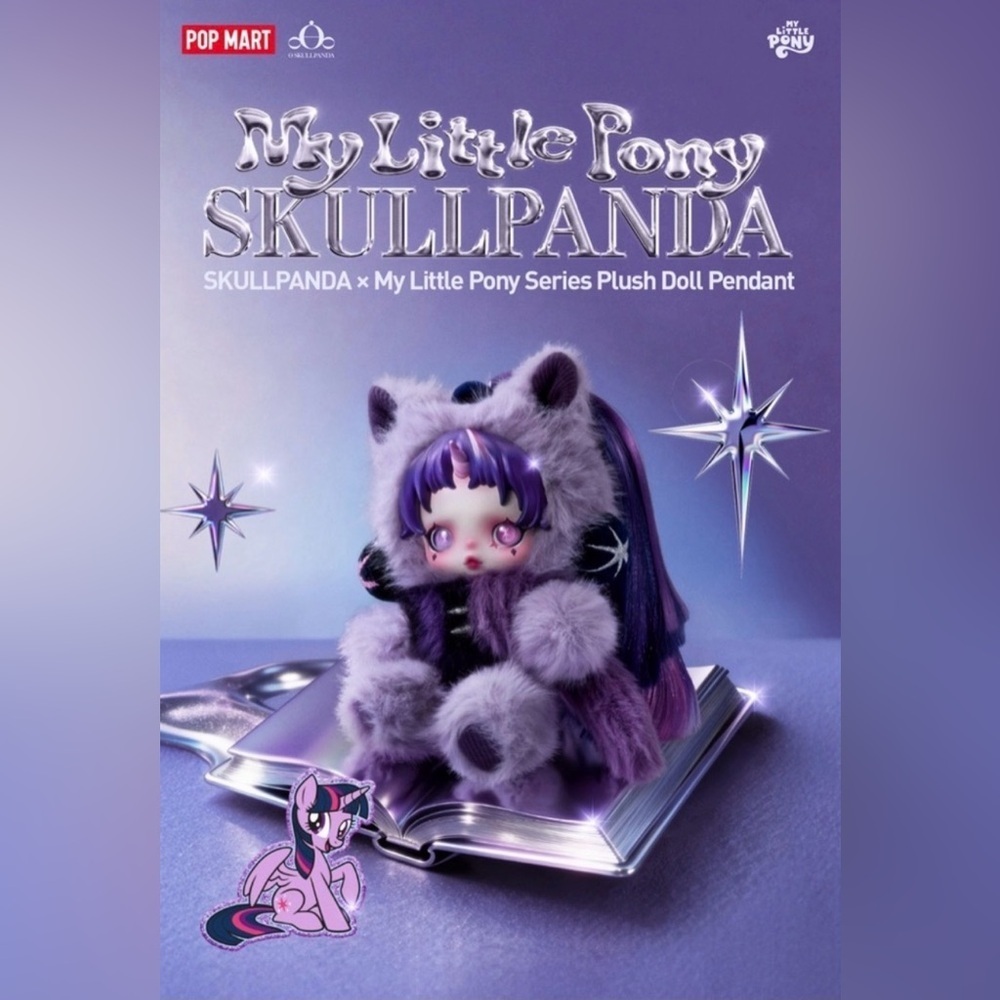 My Little Pony x Skullpanda Plush Pendant NEW open confirmed box - Picture 2 of 9